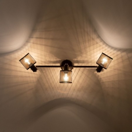Sconces Citilux "Robin" CL535635, 45x25 cm, 3x40W, E14, brown color-4