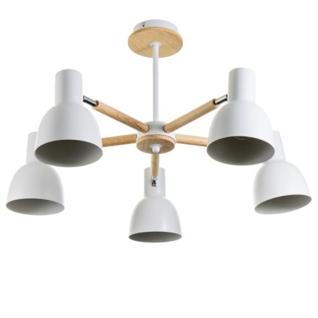 Svetogor chandelier "Project" 5x60W E27 white/beige-3
