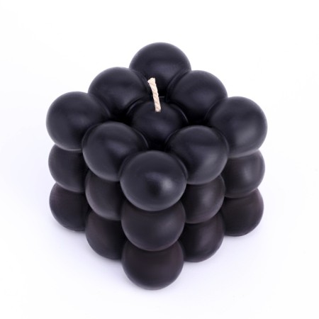 Figure candle "Babb cube", 6 cm, black-3