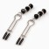 BDSM Assessoire Okopoki, sticks of steam with beads, metal, plastic, black