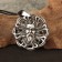 The amulet "Yarilo-Sole", metal pudter, art casting, d = 4 cm