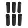 Remote holder for signs, 16x50 mm, black color, set 6 pcs.