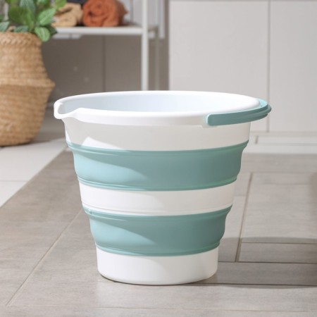 Fighting bucket "Flex", 10 l, 32 × 34 × 26 cm, sea wave color-1