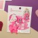 Hair set "Vanilla" (4 elastic bands, 4 invisibility) owls, pink
