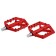 Pedals 9/16 "with a bearing, nylon, removable spikes, red color