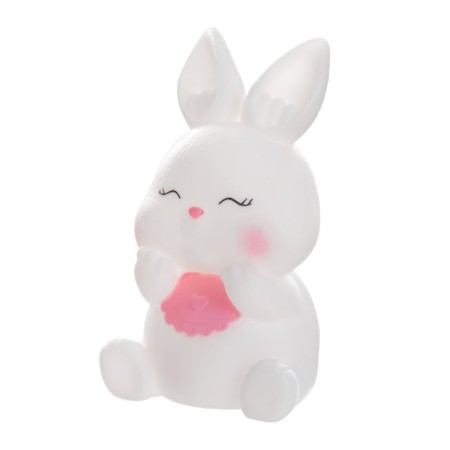Nightmare "Cute Bunny" LED 2W from 3xlr44 batteries is white-pink 6.5x7x12 cm Risalux-6