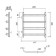Water heated towel rail Domoterm "Stefano" P4, 400x500 mm, chrome