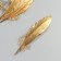 A set of goose feathers 15-20 cm, 10 pcs, golden