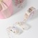 Kapron tape with embossing "Marble", 25 mm × 23 ± 1 m, white color/gold No. 001