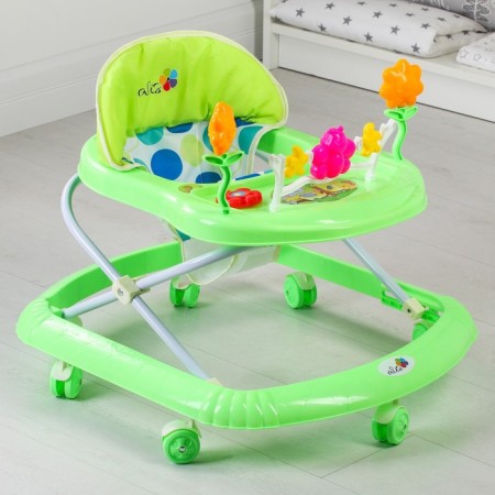 Walks "Fly", green, 7 wheels, muses., Light