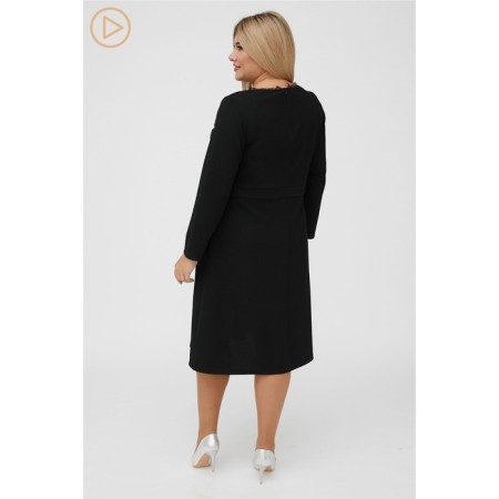 Female dress, size 60, black color-4