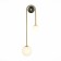 Wall lamp ST LUCE. SL1202.201.02. Adige. 2x40 watts, E27, 22x70 cm, golden color