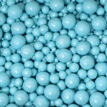 Grain dragee in color confectionery glaze (pearls "turquoise") 1.5 kg