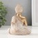 Souvenir Polystone "Buddha in a white robe" 5x9.5x12 cm