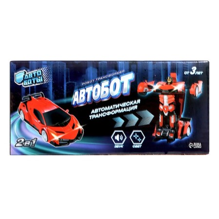 Supercar's robot toy, transforms, lighting effects, Russian voice acting, works from batteries-8