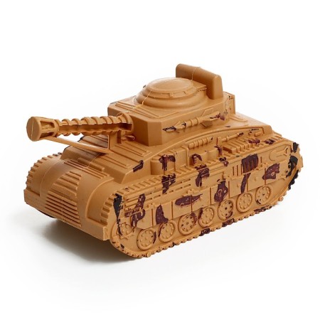 Inertial car "Military", with a tank and a soldier-6