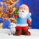New Year's figure "Santa Claus with a Christmas tree" with sparkles 37cm