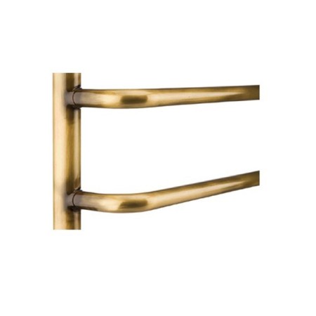 Water heated towel rail Domoterm "Stefano", P7, 7 crossbars, 400 x 700 mm, bronze-1