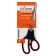 Office scissors 23.5 cm, plastic handles with rubber inserts