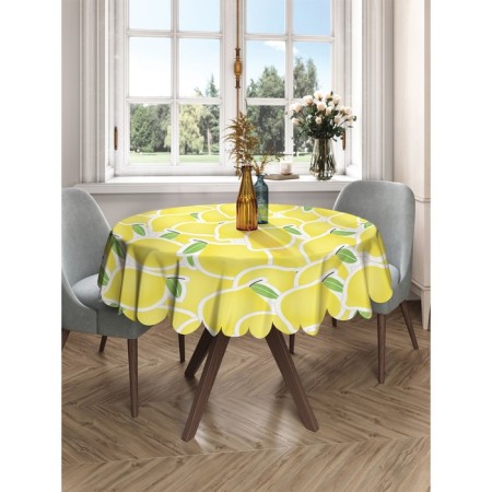 The tablecloth "lemon canvas", round, Saten, d = 150 cm-2