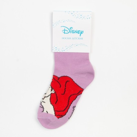 Носки для девочки «Русалочка Ариэль", Принцессы, DISNEY, 16-18 см, цвет фиолетовый-4