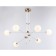 Suspended Ambrella Light, Modern, TR2521, 6XG9, white color, brass
