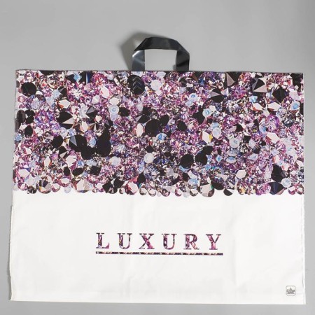 Laksheri package Polyethylene, with a loop pen, 70x55 cm, 90 μm