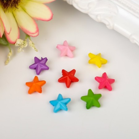 A set of beads for creativity plastic "Bright stars" set of 120 pcs 0.4x1x1 cm-2