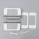Magnetic winding brush on both sides of Raccoon Modern, rectangular, 3-10 mm glass