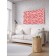 Decorative panel with photo printing "Leaflet with hearts", horizontal, size 100x150 cm