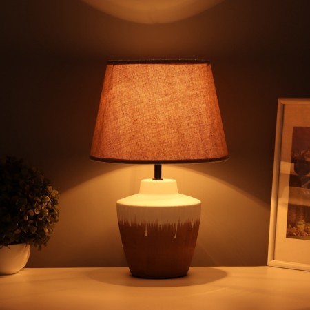 Table lamp "Claud" 1x40W E27 Latte 25x25x38, 5cm-1