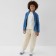 Jumper children's minku color gray-blue, height 116 cm