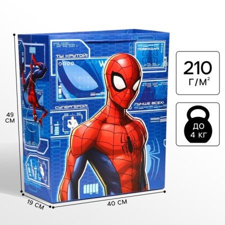 Gift package, 40 x 49 x 19 cm, packaging, spider-man
