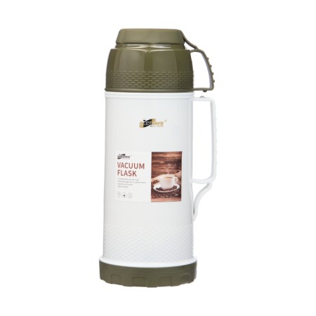 Thermos 1.8 l, with a glass flask, retains heat 12 hours, with a mug, green