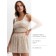 TOP female KAFTAN VELVET 48-50, beige