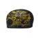 ATEMI Pu 303 swimming cap, fabric with a coating, black color, gold print,