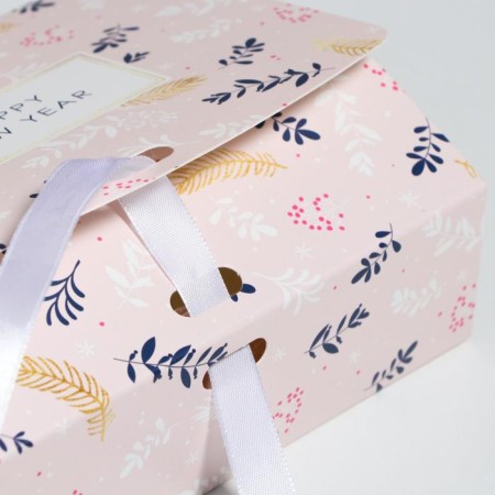 Folding Gift Box "New Year", 16.5 x 12.5 x 5 cm, New Year-4