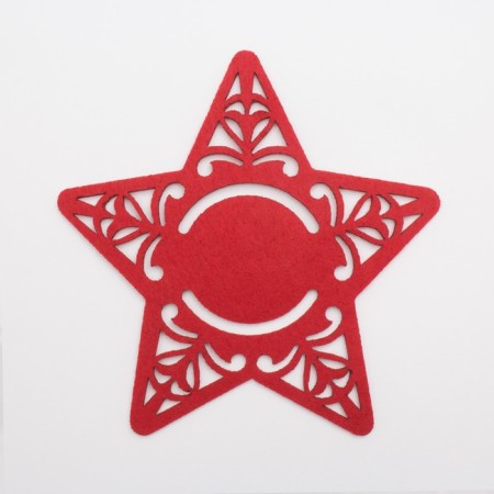 Ring for napkin "Star" 15 cm, 100%p/e, felt-2