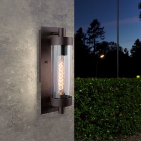 Garden-park lamp Elektrostandard, Pipe, 125x125x345 mm, E27, brown color-2