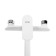 Bath mixer Zein Z3415, 35 mm cartridge, with shower set, zinc, white/chrome
