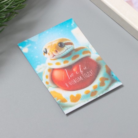 Postcard with the seeds "grow itself" "love in the new year" 5*7cm-1