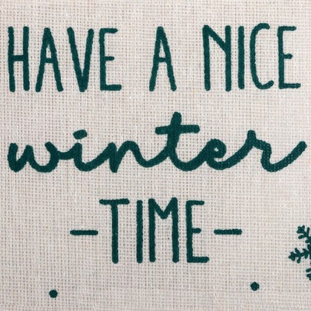 Pocket Textile Ethel "Winter Time" 2 departments, 41x20 cm-3