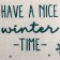 Pocket Textile Ethel "Winter Time" 2 departments, 41x20 cm