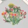 Plastic stickers "Spring flowers. Tulips" set 40 pcs 15x8 cm