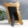 Photo frame Polystone 10x15 cm "Lush leaves and forget -me -nots" gold 26.5x21.5 cm