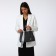 Women's bag on magnet Textura, average size, dark gray color