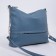 Bag Cross-Bodi with a zipper, blue color