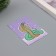 Postcard with seeds "grow itself" "snake" 5*7cm