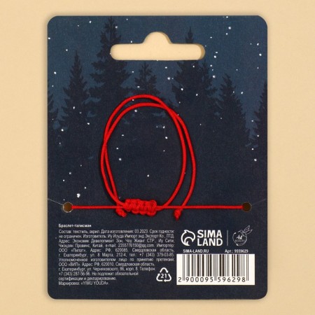 Bracelet Talisman New Year's "without adversity", for the New Year, the length is 24 cm.-4