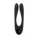 A multifunctional stimulator for pairs of Satiffyer Partner Candy Cane, silicone, black color